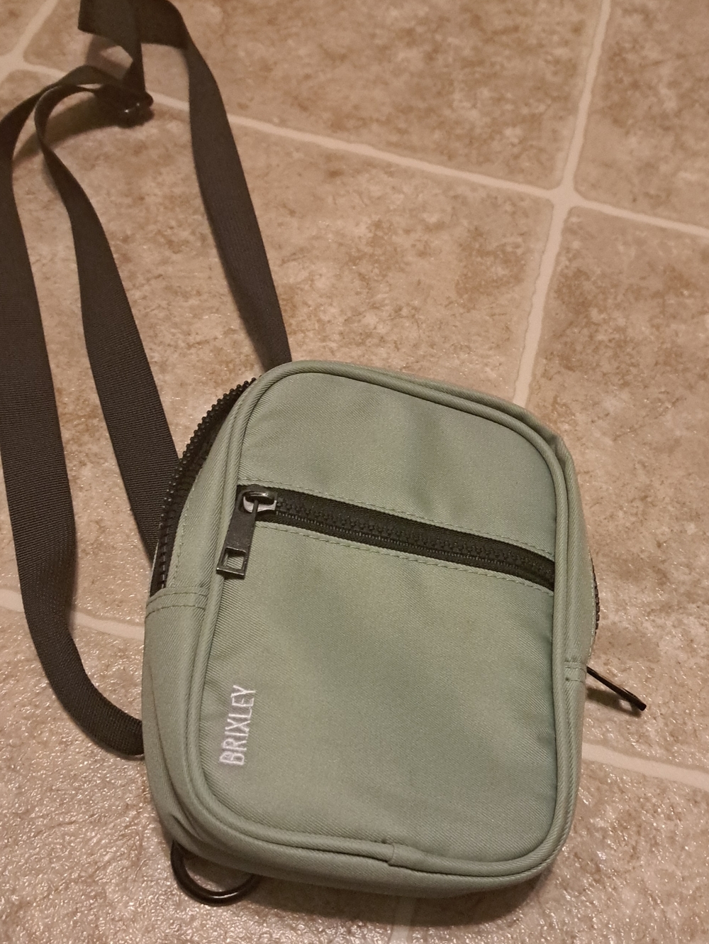 Brixley Compact Crossbody Bag in Sage Green.
